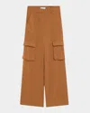 Veronica Beard Saul Cargo Pants Whisky In Brown