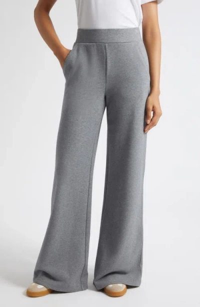Veronica Beard Saunder Wide Leg Pants In Gray