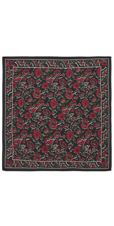 Veronica Beard Sava Scarf Cardinal Red Multi