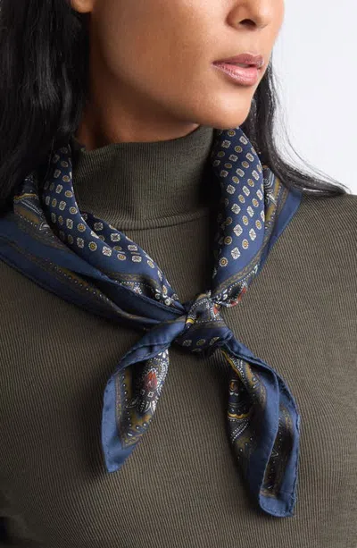 Veronica Beard Sava Silk Blend Scarf In Blue