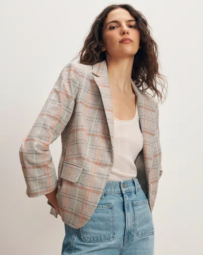 Veronica Beard Schoolboy Plaid Dickey Jacket