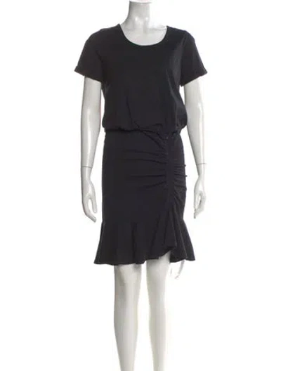 Pre-owned Veronica Beard Scoop Neck Knee-length Dress In Black
