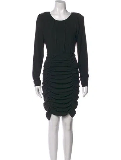Pre-owned Veronica Beard Scoop Neck Knee-length Dress In Black