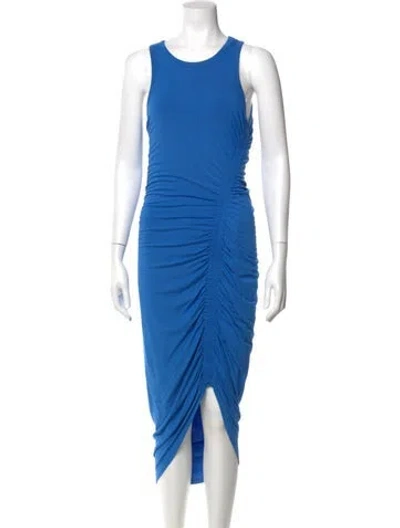 Pre-owned Veronica Beard Scoop Neck Long Dress In Blue