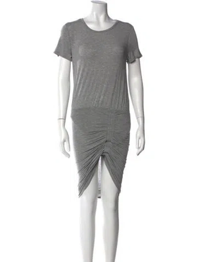 Pre-owned Veronica Beard Scoop Neck Mini Dress In Gray