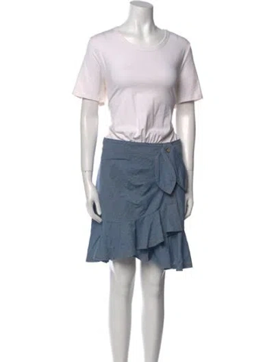 Pre-owned Veronica Beard Scoop Neck Mini Dress In Multi