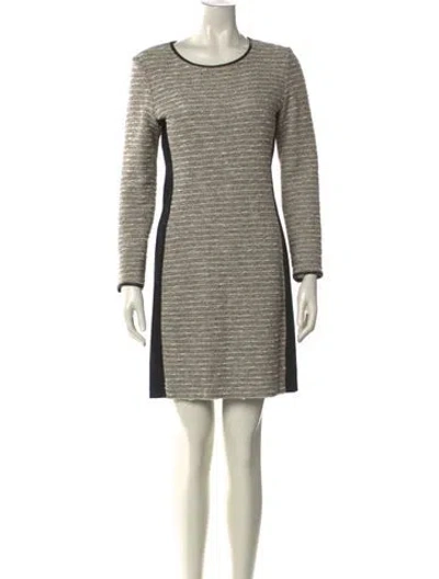 Pre-owned Veronica Beard Scoop Neck Mini Dress In Multi