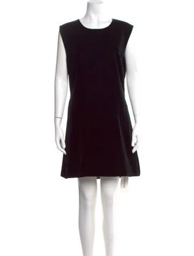 Pre-owned Veronica Beard Scoop Neck Mini Dress W/ Tags In Black