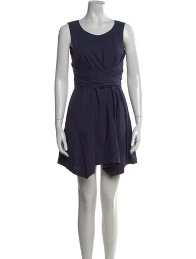 Pre-owned Veronica Beard Scoop Neck Romper In Blue