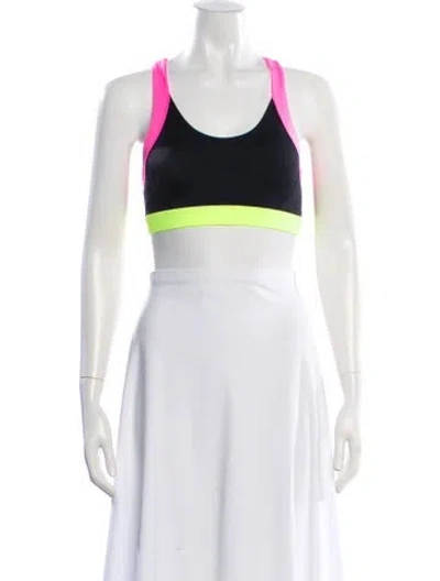 Pre-owned Veronica Beard Scoop Neck Sleeveless Sports Bra In Red