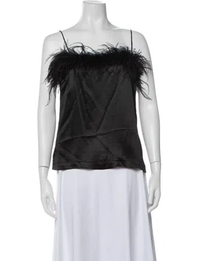 Pre-owned Veronica Beard Scoop Neck Sleeveless Top In Black