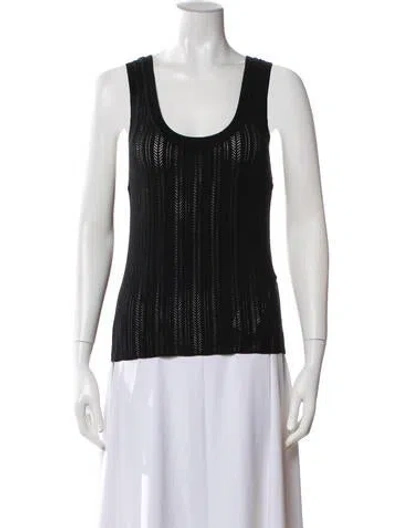 Pre-owned Veronica Beard Scoop Neck Sleeveless Top In Blue