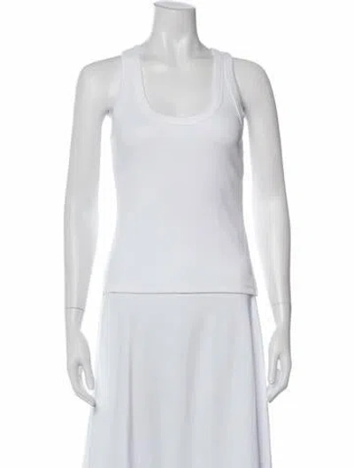 Pre-owned Veronica Beard Scoop Neck Sleeveless Top In Gray