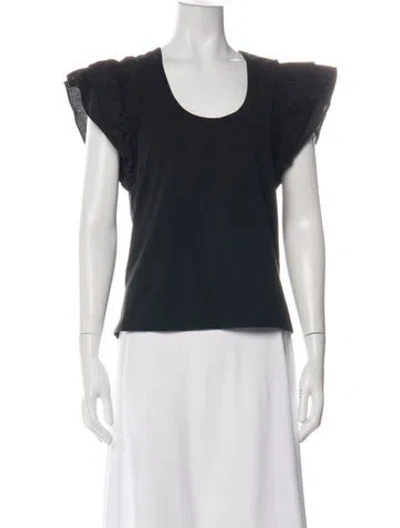 Pre-owned Veronica Beard Scoop Neck Sleeveless Top In Green