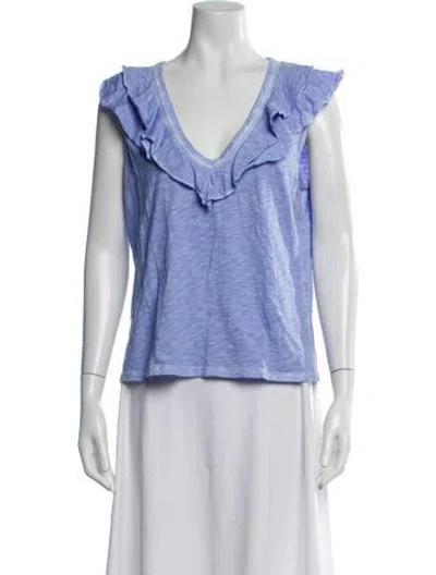 Pre-owned Veronica Beard Scoop Neck Sleeveless Top In Multi