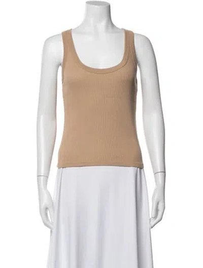 Pre-owned Veronica Beard Scoop Neck Sleeveless Top In Neutral