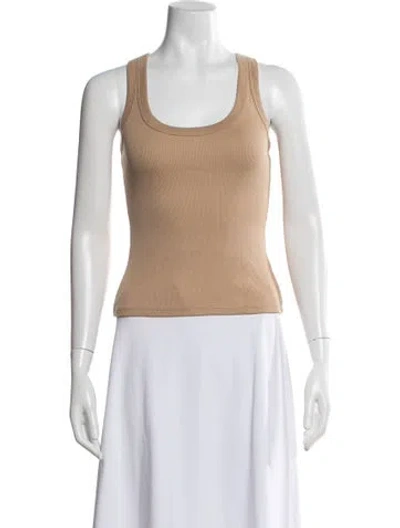 Pre-owned Veronica Beard Scoop Neck Sleeveless Top In Neutrals