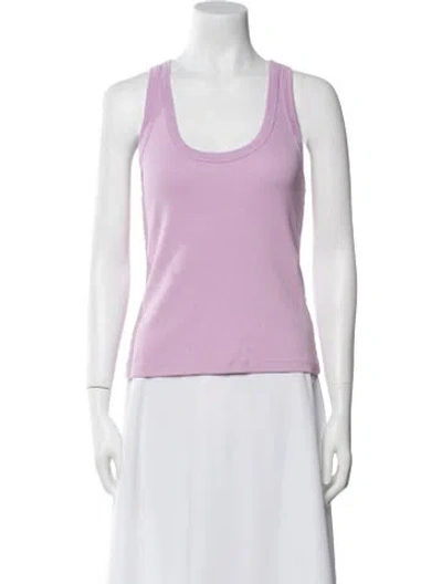 Pre-owned Veronica Beard Scoop Neck Sleeveless Top In Purple