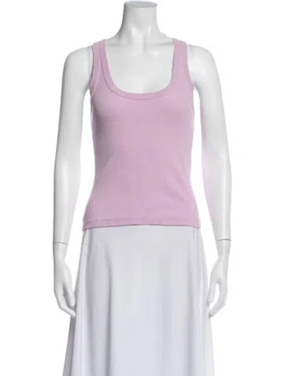 Pre-owned Veronica Beard Scoop Neck Sleeveless Top In Purple