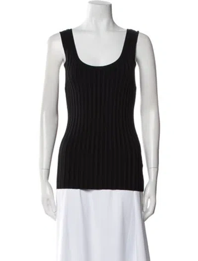 Pre-owned Veronica Beard Scoop Neck Sleeveless Top W/ Tags In Black