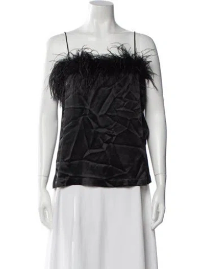 Pre-owned Veronica Beard Scoop Neck Sleeveless Top W/ Tags In Black