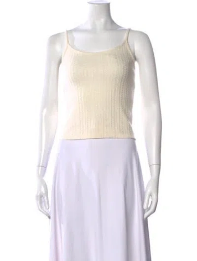Pre-owned Veronica Beard Scoop Neck Sleeveless Top W/ Tags In Neutral