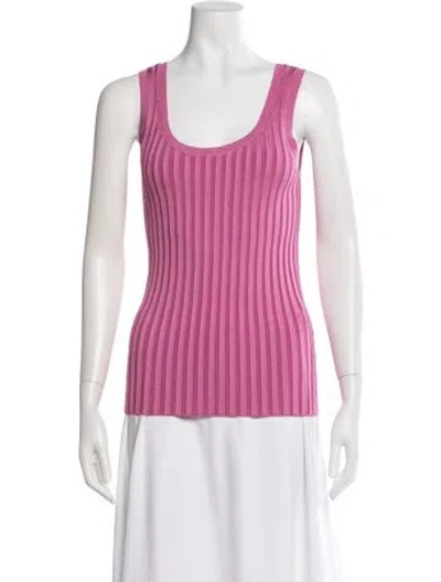 Pre-owned Veronica Beard Scoop Neck Sleeveless Top W/ Tags In Pink