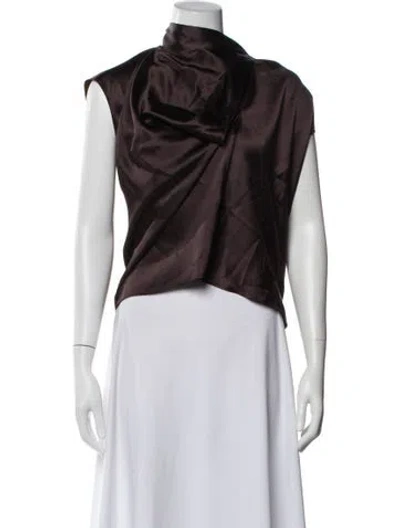 Pre-owned Veronica Beard Scoop Neck Sleeveless Top In White