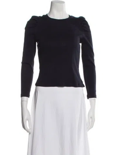 Pre-owned Veronica Beard Scoop Neck Sweater In Blue
