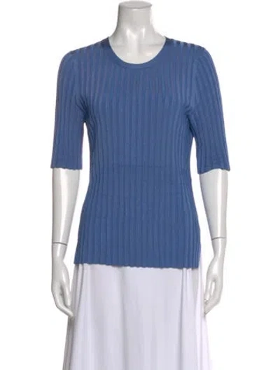 Pre-owned Veronica Beard Scoop Neck Sweater In Blue