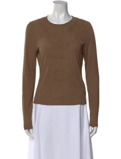 Pre-owned Veronica Beard Scoop Neck Sweater In Brown