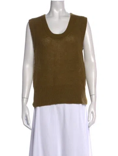Pre-owned Veronica Beard Scoop Neck Sweater In Green