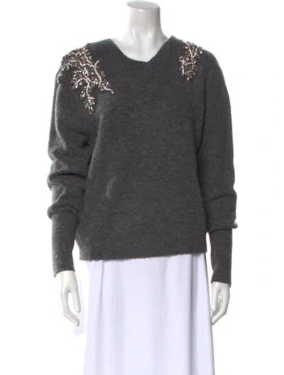 Pre-owned Veronica Beard Scoop Neck Sweater In Grey
