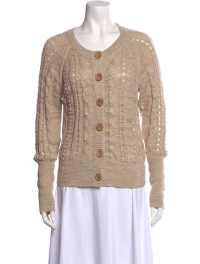 Pre-owned Veronica Beard Scoop Neck Sweater In Neutral
