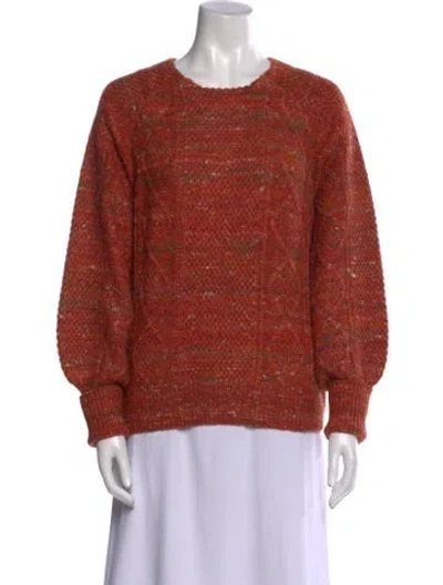 Pre-owned Veronica Beard Scoop Neck Sweater In Orange