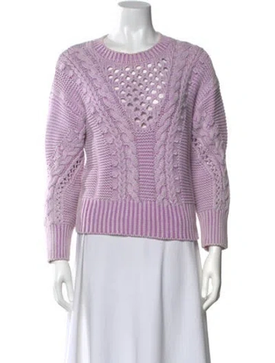 Pre-owned Veronica Beard Scoop Neck Sweater In Purple
