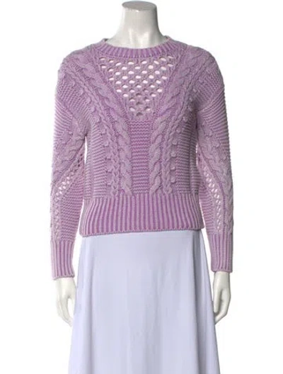 Pre-owned Veronica Beard Scoop Neck Sweater In Purple
