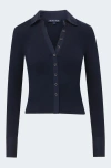Veronica Beard Scottie Long Sleeve Top In Navy In Navy