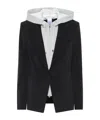 Veronica Beard Scuba Dickey Hooded Jacket In Black