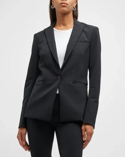 Veronica Beard Scuba Jacket In Black