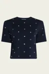 Veronica Beard Sebastian Tee Knit In Navy