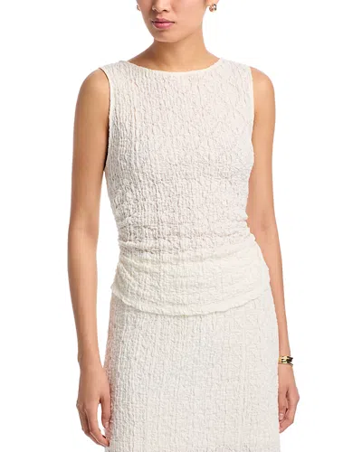 Veronica Beard Selah Tank Top In White