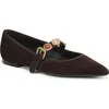 Veronica Beard Selene Charms Pointed Toe Flat