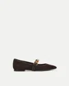 Veronica Beard Selene Charms Pointed Toe Flat In Brown