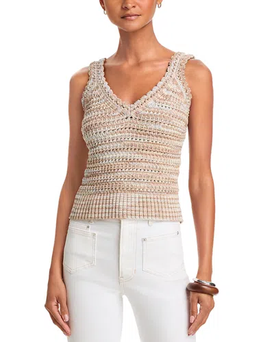 Veronica Beard Selwyn Sweater Tank Top In Neutral