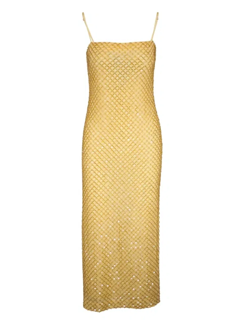 Veronica Beard Sequin-embellished Midi Dress In Yellow | ModeSens