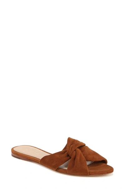 Veronica Beard Seraphina Slide Sandal In Caramel