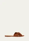 Veronica Beard Seraphina Slide Sandal In Caramel
