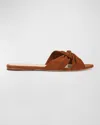 Veronica Beard Seraphina Slide Sandal In Caramel