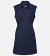 Veronica Beard Serina Cotton-blend Minidress In Dark Oxford